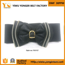 Black Bowknot Flower Fahion Ceinture élégante pour la mode